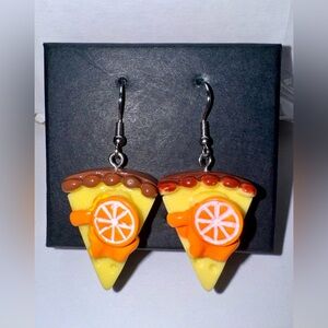 dangly pie earrings